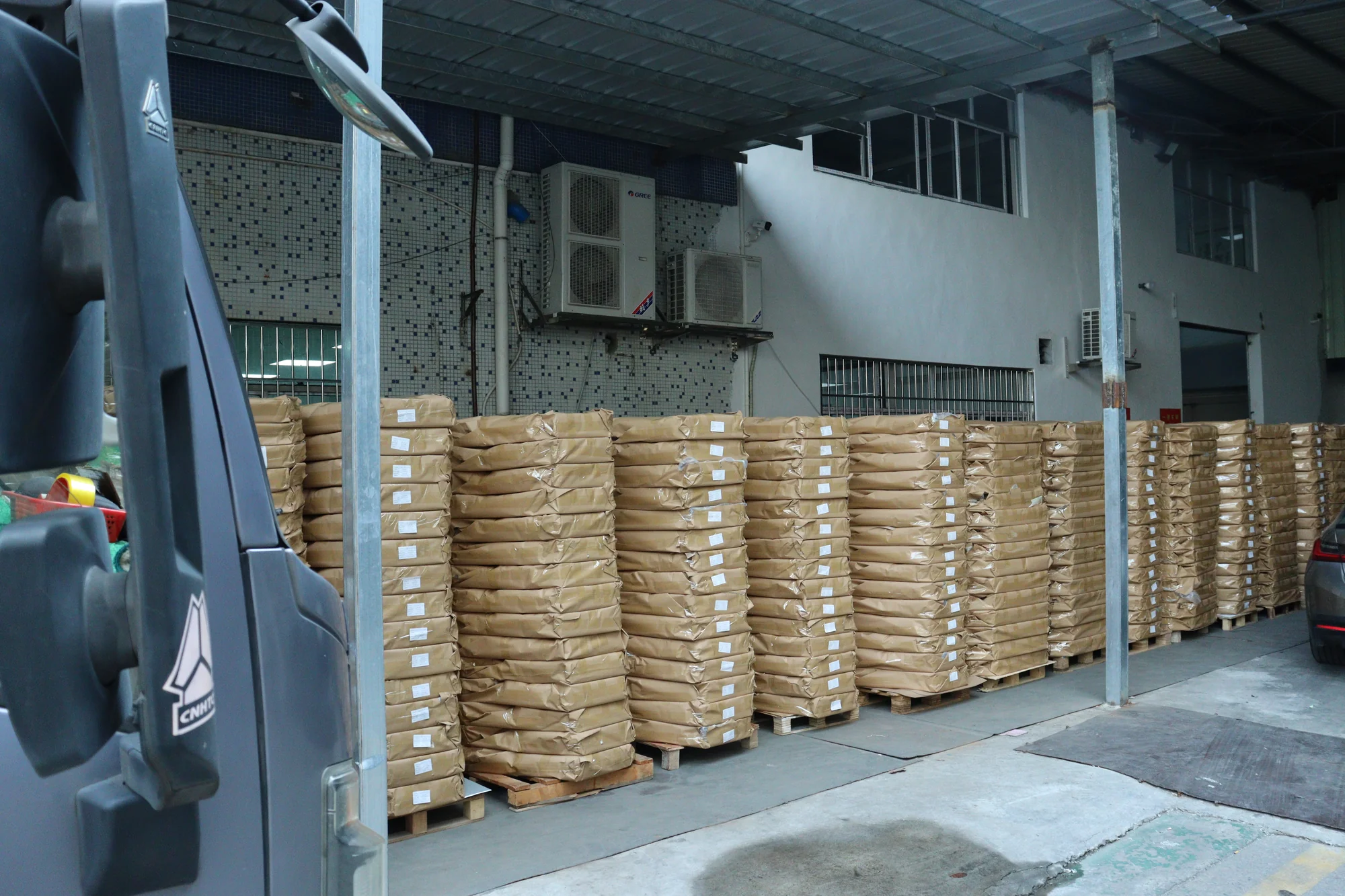 Loading dock in our factory